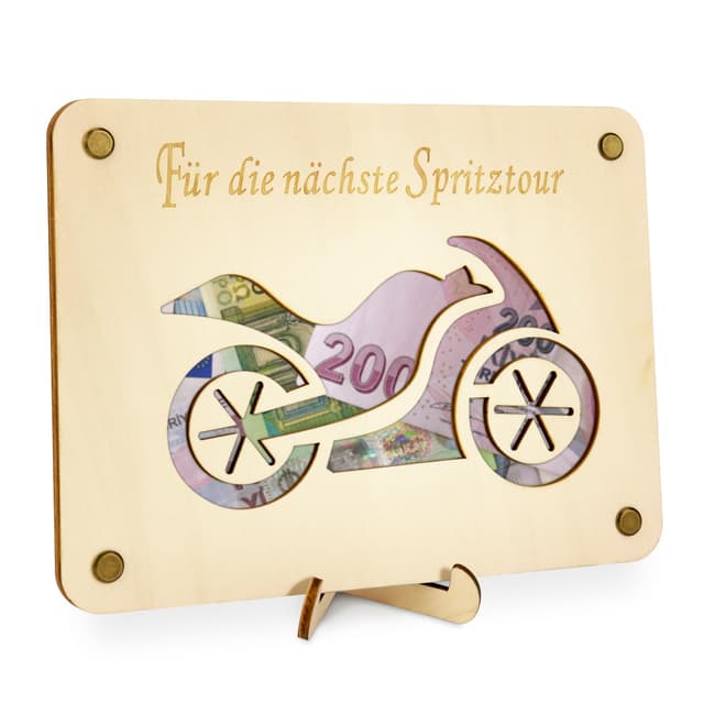 🏍️ TAKULA Reisekasse - Geldgeschenk Motorrad 🎁