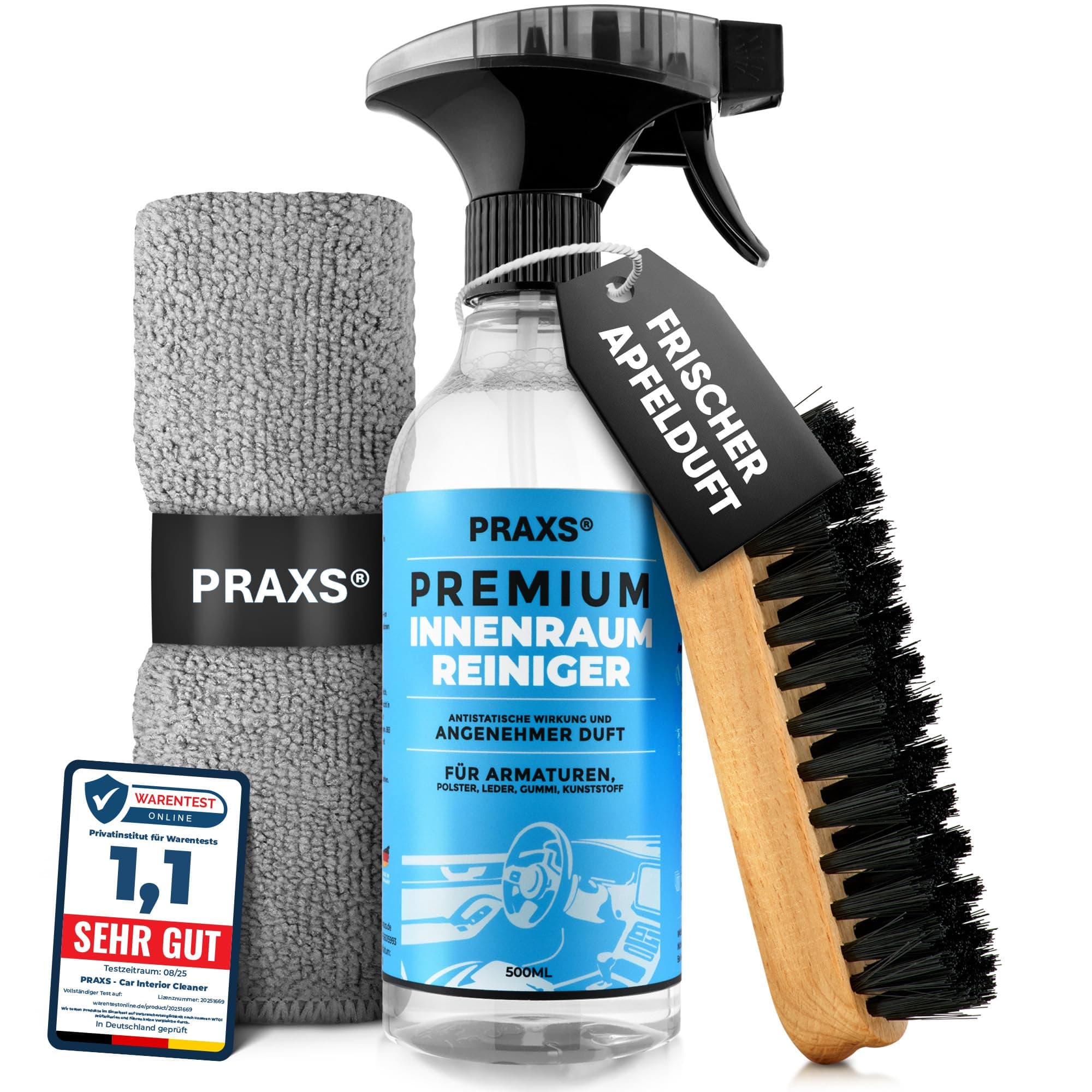 🚗 PRAXS® Innenraumreiniger Auto (500ml) - Cockpit Reiniger pH neutral