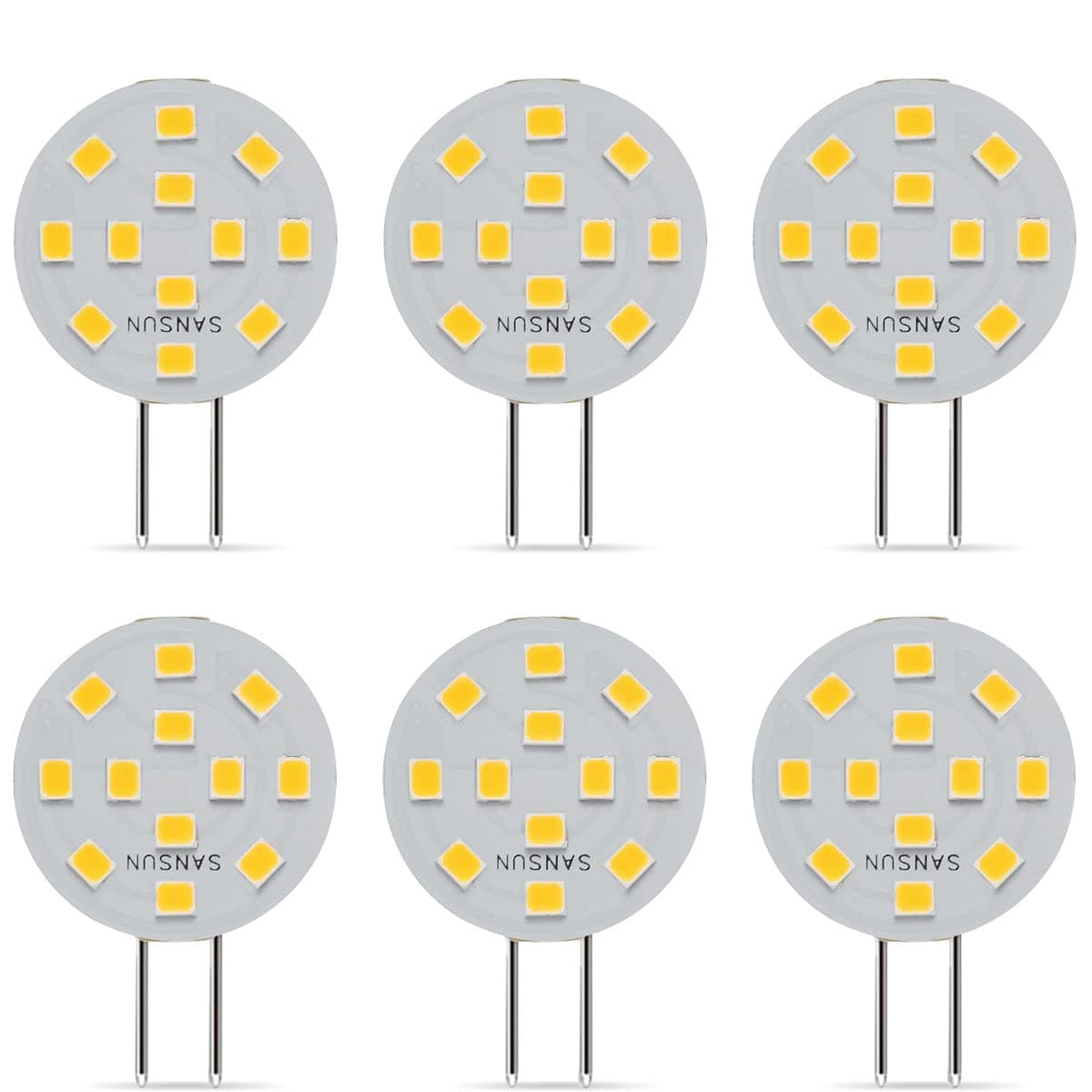 SANSUN G4 LED-Leuchtmittel, 2 W, 6er Pack, Warmweiß 🔆