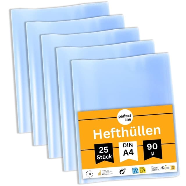 25 Hefthüllen DIN-A4 transparent - Perfekter Schutz für deine Unterlagen! 📚✨