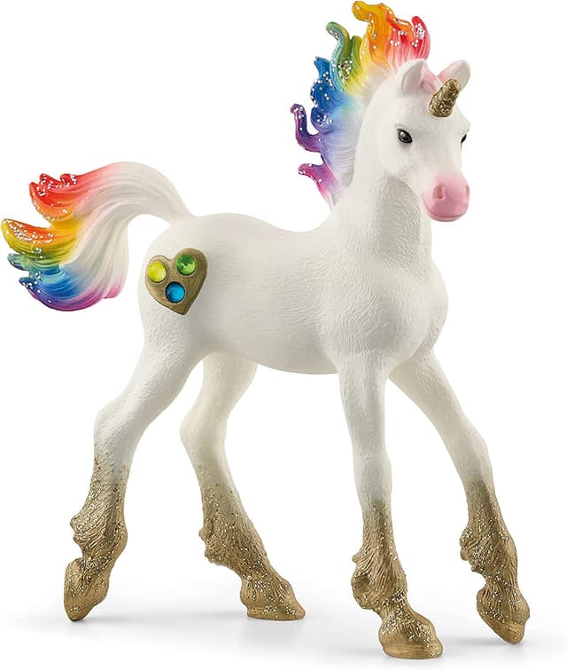 SCHLEICH BAYALA | Regenbogeneinhorn Fohlen 70727 🦄🌈 | Fantastische Figuren für Kinder ab 5 Jahren