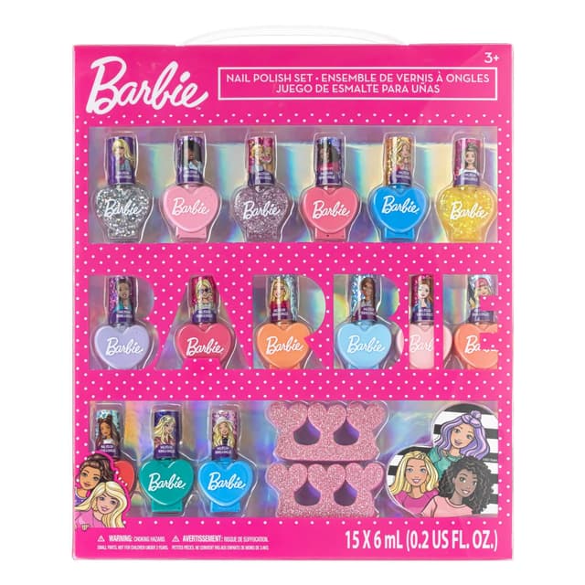 Barbie Film 18 Stück Set Kinder Wasser-basierte Nagellack Make-up Set 🎀💅