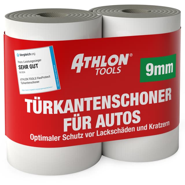 ATHLON TOOLS 2X Auto-Türkantenschutz FlexProtect - je 2 m lang - Extra Dicker Türkantenschoner 🚗💥