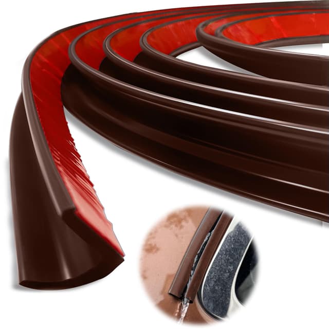 🌧️🏠 J-Form RV-Regenrinne, 2.5M Selbstklebend, Hochwertiges PVC-Material