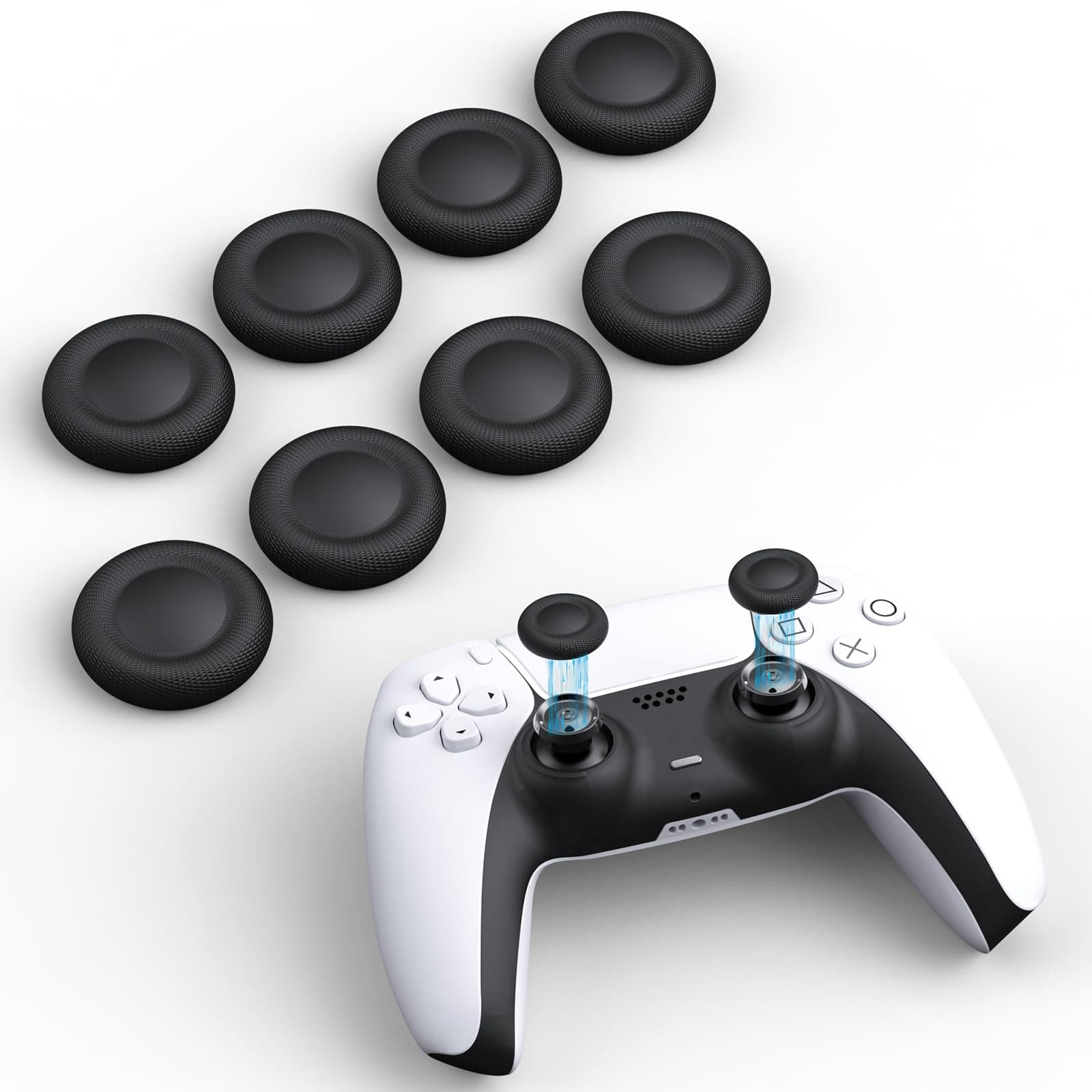 NEWDERY Daumengriff-Joystickkappen für PS5/PS4-Controller 🎮 | 10er Pack