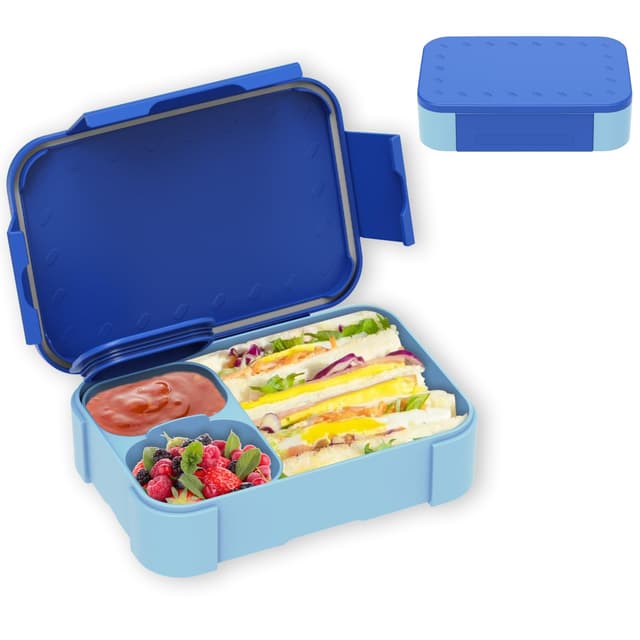 🌟 XJIANFU Brotdose Kinder mit Fächern,900ml Auslaufsichere Bento-Box 🍱