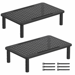 🌟 BONTEC Monitorständer Höhenverstellbarer Bildschirmständer 🌟 Angebot bei HelloDeals