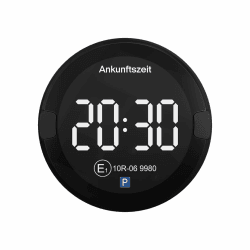 🅾️🅾️🅾️⭕ P-DISC NO2 - Elektronische Parkscheibe mit Zulassung fürs Auto Angebot bei HelloDeals