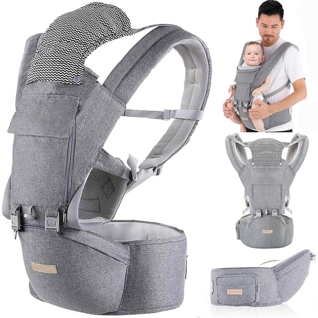 👶 Babytrage Neugeborene ab Geburt: 9-in-1 Babytrage Ergonomische Kindertrage 👶
