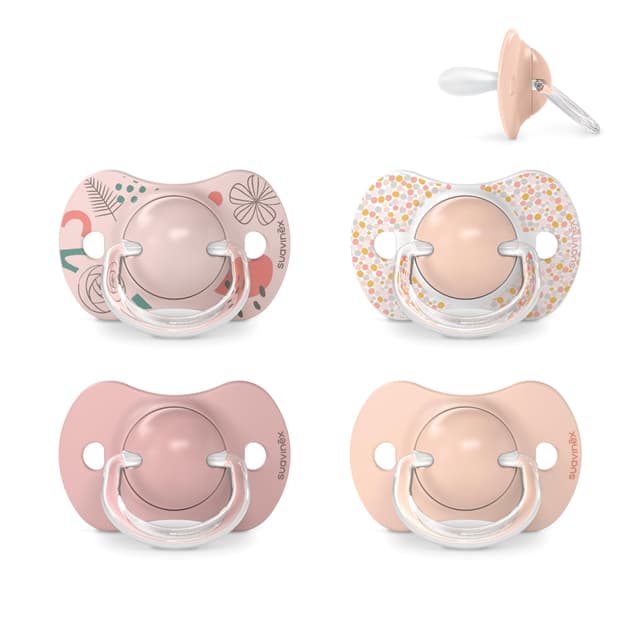 Suavinex Schnuller Set für Babys von 6-18 Monaten - Dreams Pink 🍼