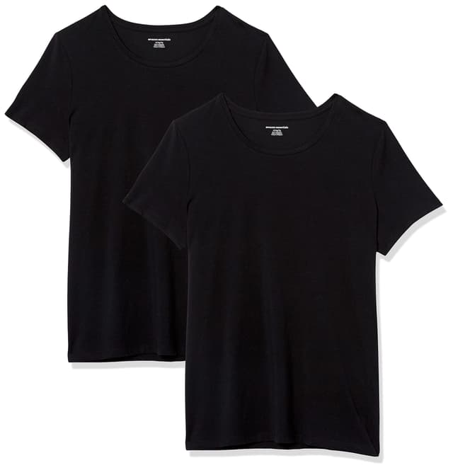 🔥 Amazon Essentials Damen T-Shirt mit Rundhalsausschnitt in Schwarz M