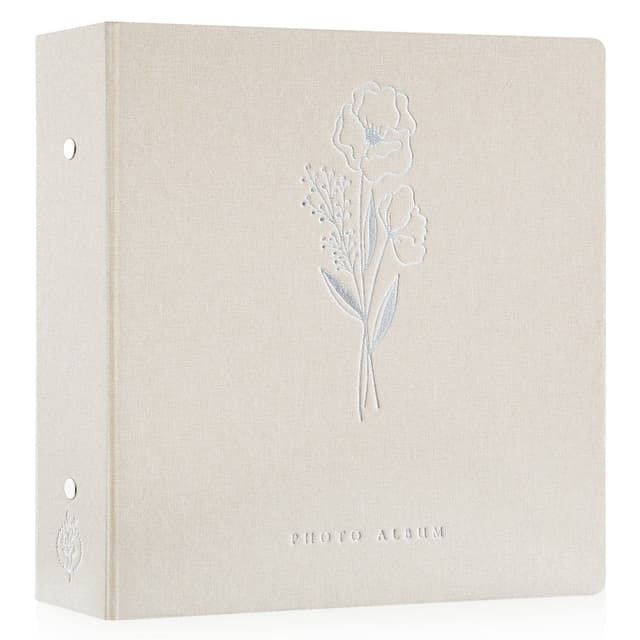 📸 Großes XXL Leinen Einsteckalbum für Fotos - 1000 Fotos Beige