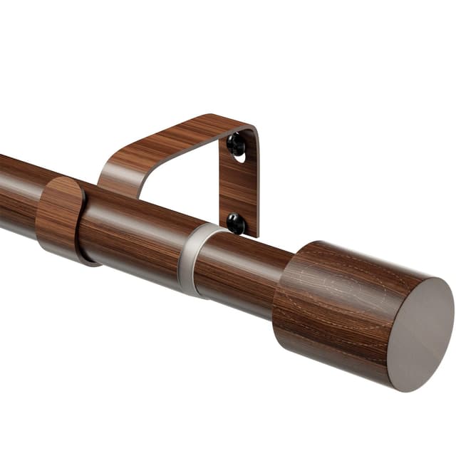 🌟 TRAROD Gardinenstange Verstellbar von 89-236 cm Braun Dekorativ 🌟