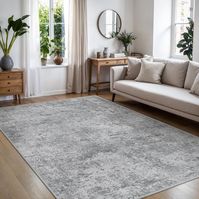 🌟 BEIMO Waschbarer Teppich 160x230 cm Grau 🌟