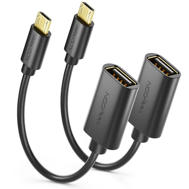 deleyCON 2 Stück USB 2.0 High Speed OTG Adapter 📱🔌