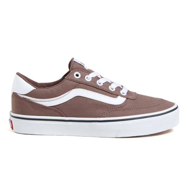 Vans Herren Turnschuhe Aus Canvas „Brooklyn“, White/White 40 EU Canvas Dunkeltaupe 🛍️👟