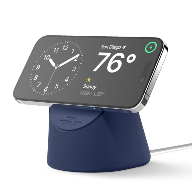 elago MS1 Ladestation Kompatibel mit MagSafe Ladegerät - Premium Ständer für iPhone Serie - Blau