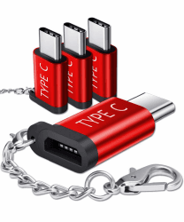 JSAUX USB C Adapter auf Micro USB [4 Pack] USB Typ C Konverter 🔌📱🔑