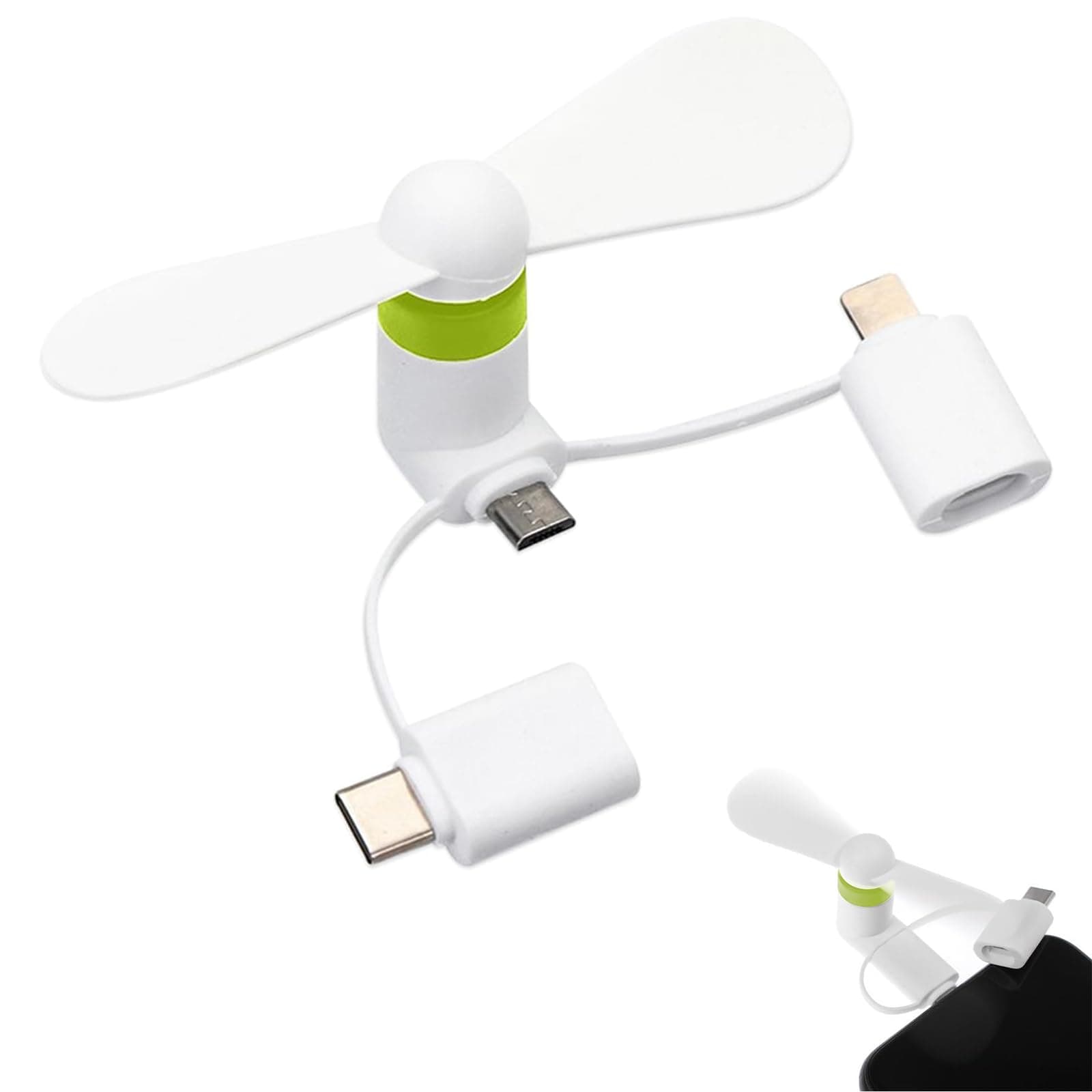 🌀 TUKNN Mini-Handy-Lüfter 3-in-1 📱🌬️