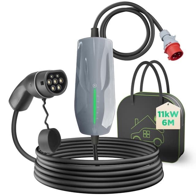 🔌🚗 WISSENERGY Typ 2 Ladekabel 11KW EV Ladegerät mit CEE Stecker