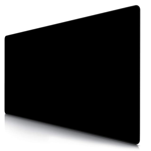 CSL - Übergröße Mauspad Gaming 1200x600mm 🖱️🎮 XXXL Mousepad groß mit Motiv 🌟 - Tischunterlage Large Size - verbessert Präzision und Geschwindigkeit - XXL komplett Schwarz All Black