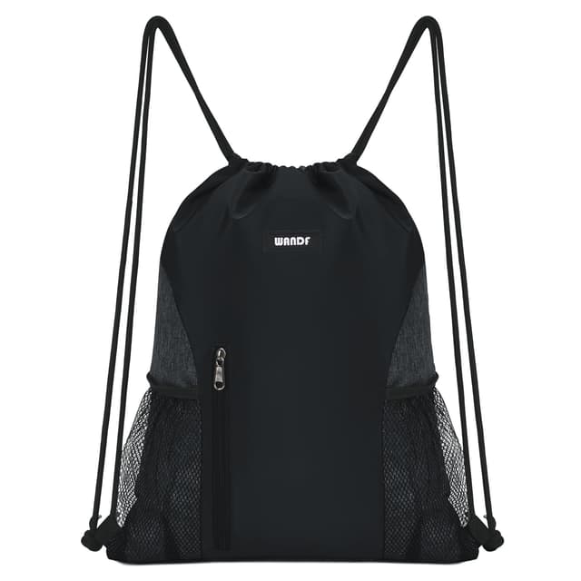🎒 WANDF Rucksack mit Kordelzug String Bag Turnbeutel - Sportbeutel für Damen und Herren