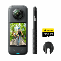 📸🌐 Insta360 X3 Vlog-Bundle - Wasserdichte 360°-Actionkamera mit 1/2"-Sensor