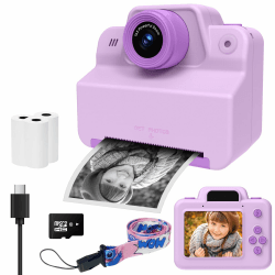 📸 Kinder Kamera Sofortbildkamera 2,4 Zoll Digitalkamera Kinder Fotoapparat mit Druckpapier