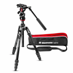 📸🌟 Manfrotto Befree Live Twist - Aluminium Reisestativ für DSLR, spiegellose Kameras und Videokameras