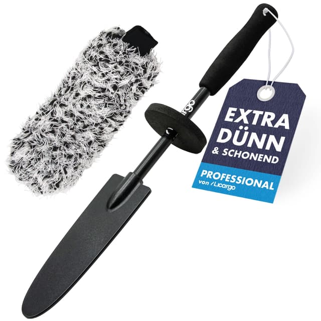 🚗 LICARGO® Mikrofaser Felgenbürste extra dünn - Wheel Brush Felgenbürste Wechselbezug (42cm) 🌟