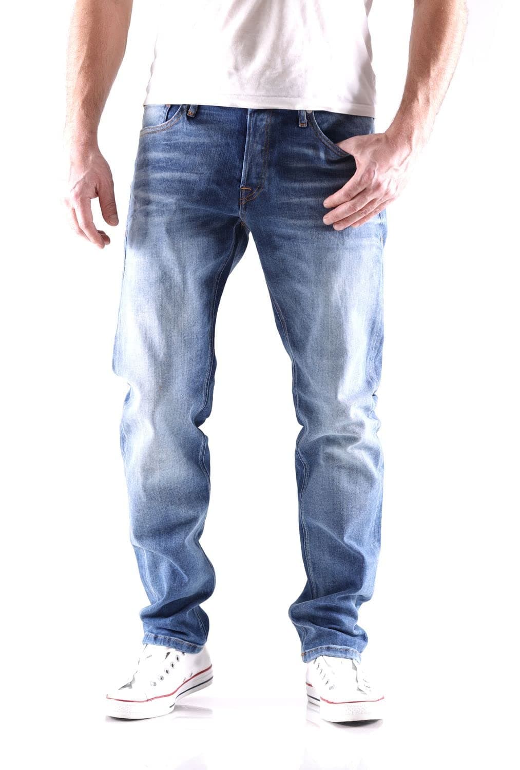 👖 JACK & JONES Male Comfort Fit Jeans JJIMIKE JJORIGINAL JOS 697 I.K NOOS - Best Deal!