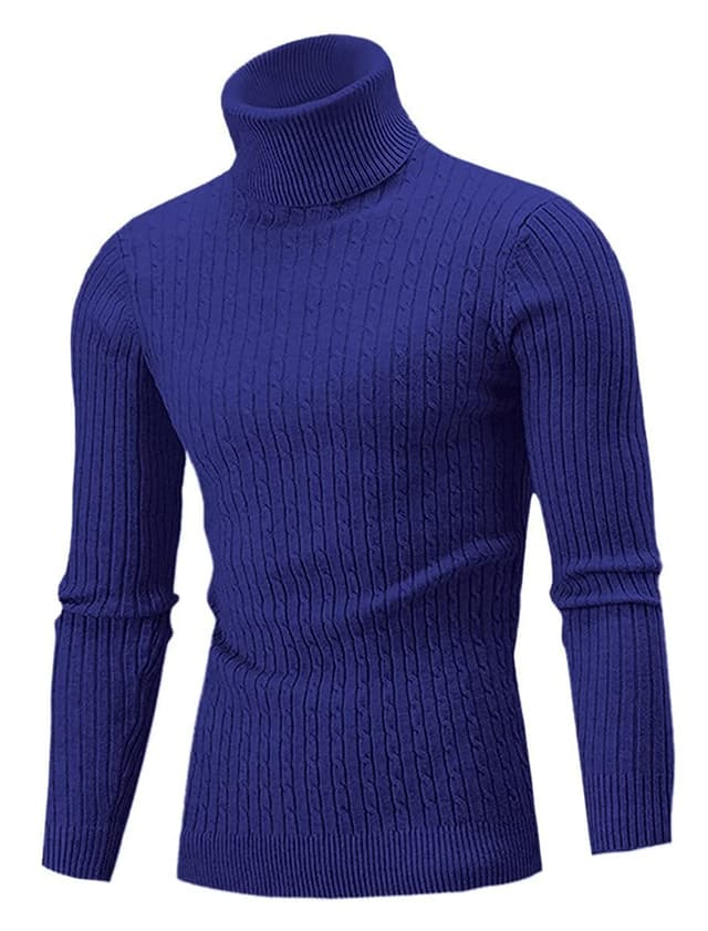 AIDEAONE Rollkragenpullover Herren Stehkragenpullover Winter Pullover ❄️🧥