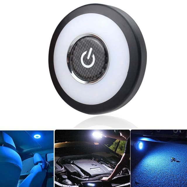 🚗🔦 3 Farbe Auto LED Nachtlicht Kofferraum Lichte | Magnetisch Dimmbar | USB wiederaufladbar