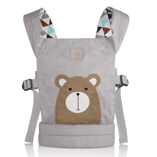 🐻 GAGAKU Puppentrage Baby Puppenzubehör 100% Baumwolle - Braunbär 🐾