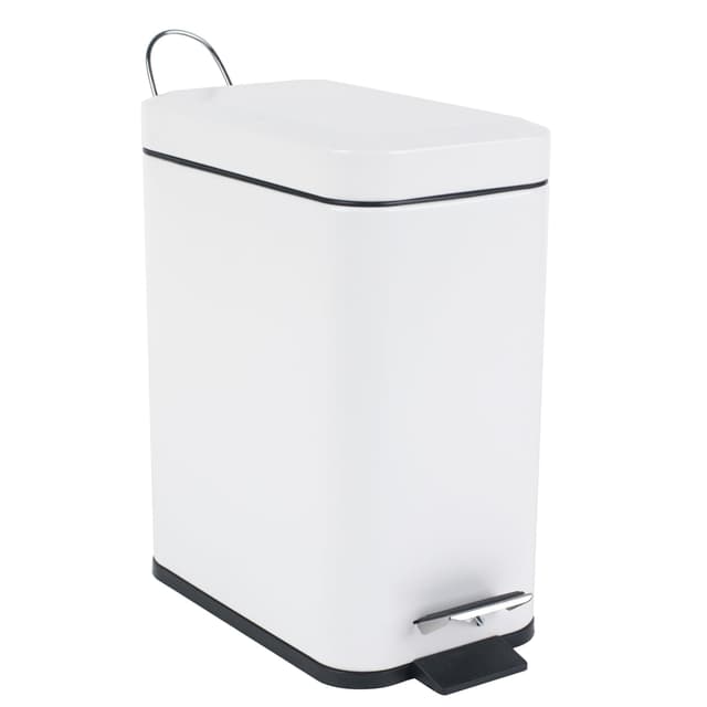 Beldray LA041173WHT Treteimer für Badezimmer 🚮 Weiß Rechteck Weiß