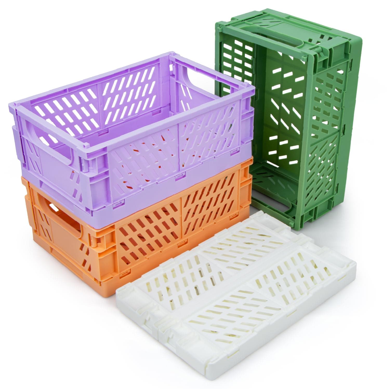 🌈 iHomara 4X Faltbarer Aufbewahrungskorb: Klappbox Set in 4 Farben 📦