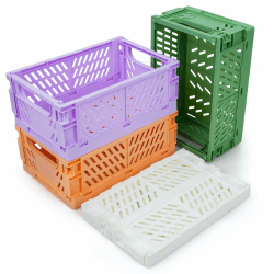 🌈 iHomara 4X Faltbarer Aufbewahrungskorb: Klappbox Set in 4 Farben 📦