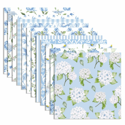 🌺 24 Blatt Hortensienblume Muster Scrapbook Papier, 12x12 Inch - Vorteilspaket
