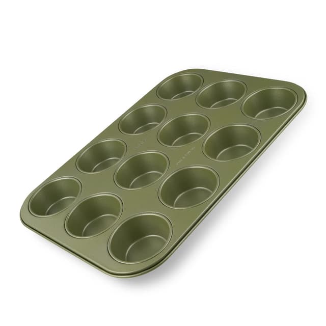 Zenker Muffinform für 12 Stück 🧁 Hochwertige Backform in grün 🌿