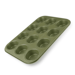 Zenker Muffinform für 12 Stück 🧁 Hochwertige Backform in grün 🌿