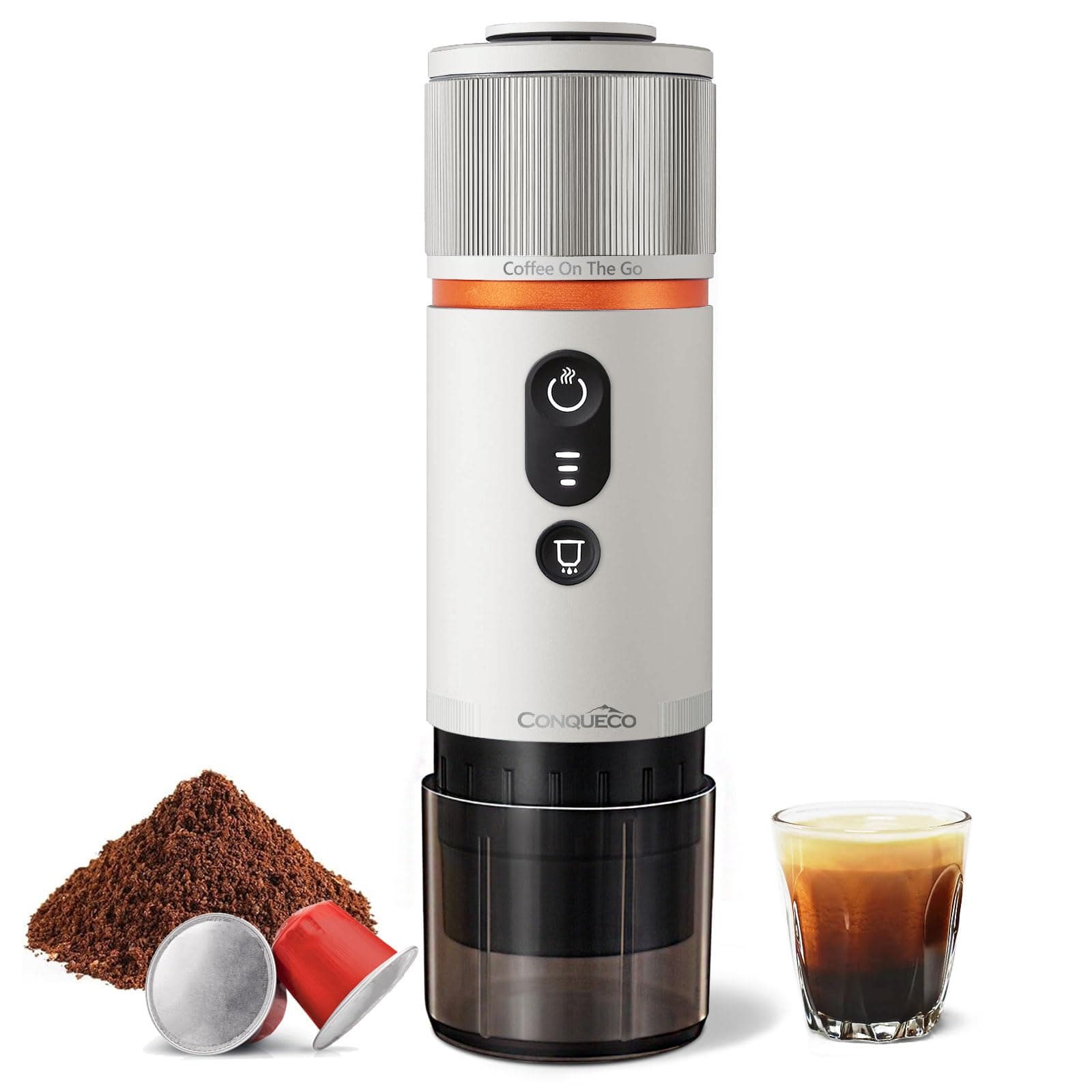 CONQUECO Tragbare Espressomaschine Elektrische Kaffeemaschine 🚗☕️