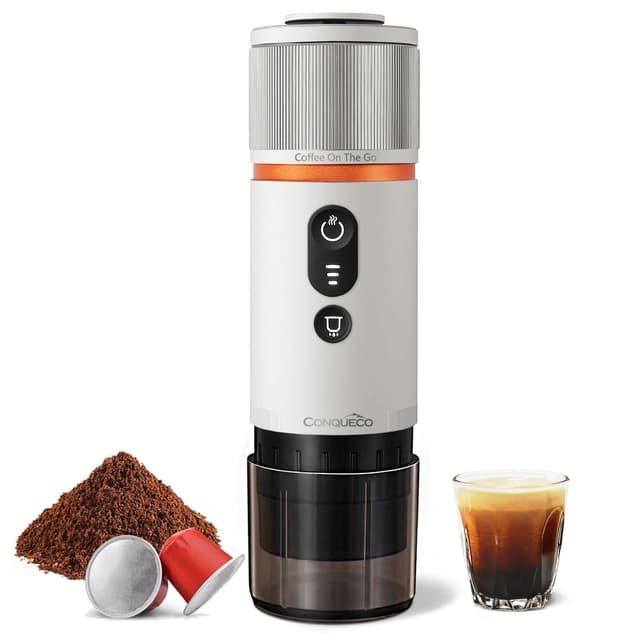 CONQUECO Tragbare Espressomaschine Elektrische Kaffeemaschine 🚗☕️