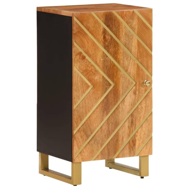 vidaXL Beistellschrank aus Massivholz mit viel Stauraum und Eisenbeinen 🌟