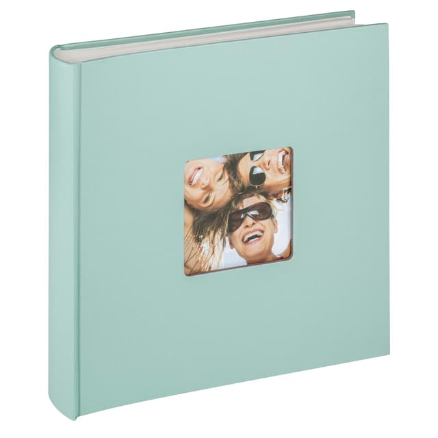 📸 Walther Design Fotoalbum mintgrün 30x30 cm mit Cover-Ausstanzung, Fun FA-208-A mit Bildausschnitt 30x30 cm Mintgrün 📷
