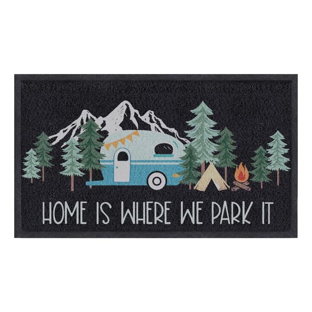 Comfoyar Fußmatte Camper Türmatte - Home is Where We Park It Camping Schmutzfangmatte 🏕️