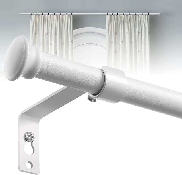 🌟 Gardinenstange Set 71-472 cm | Teetassendeckel Halterungen