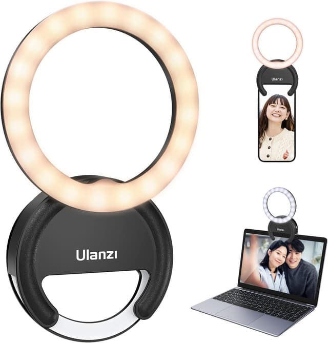 🌟 Ringlicht Handy ULANZI 4" Selfie Licht 📸💡