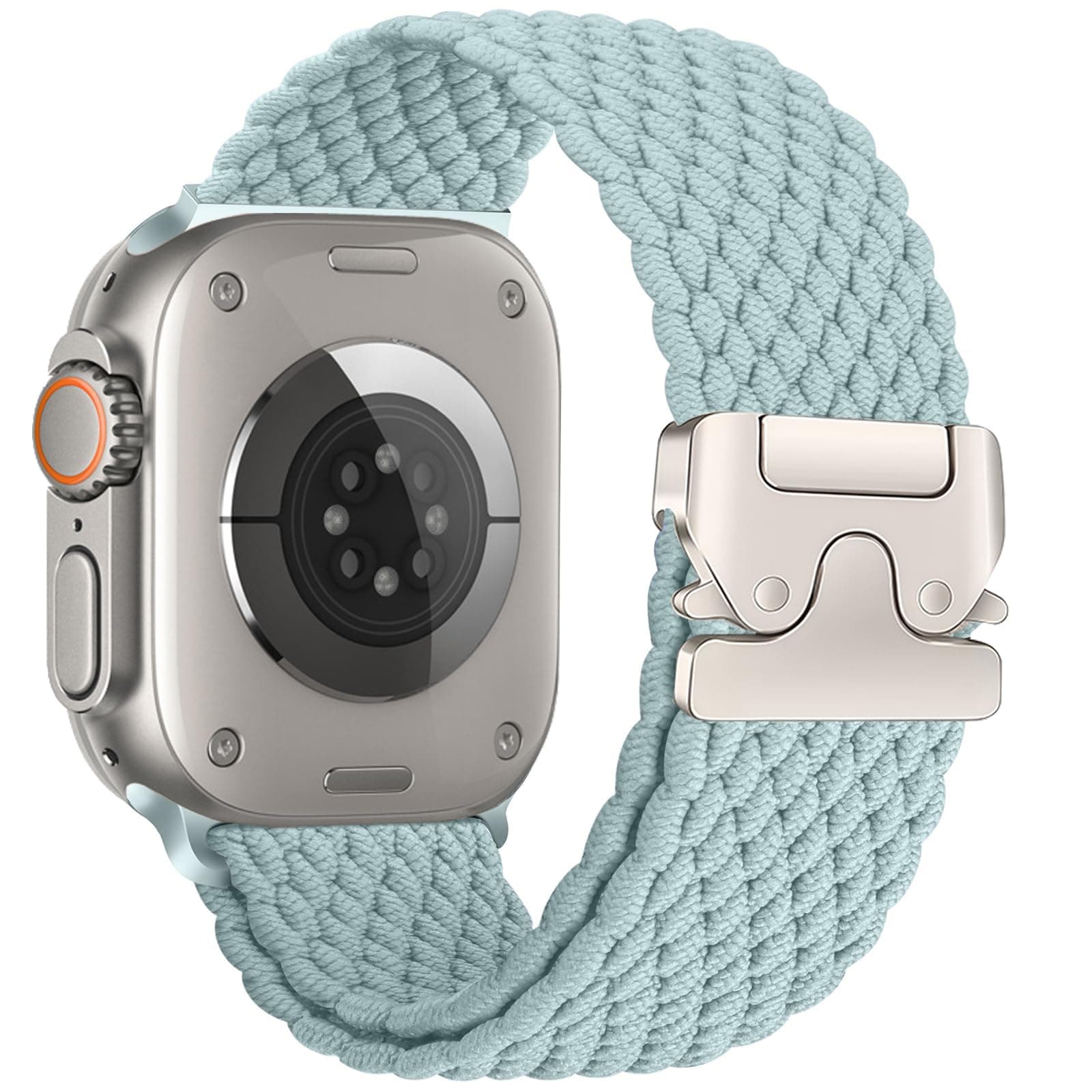 Elastisches Nylon Armband für Apple Watch Ultra/2 - Hellblau