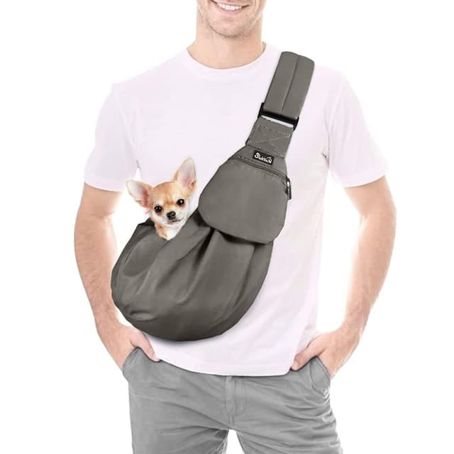 SlowTon Hundetragetasche für Haustiere - Grau S