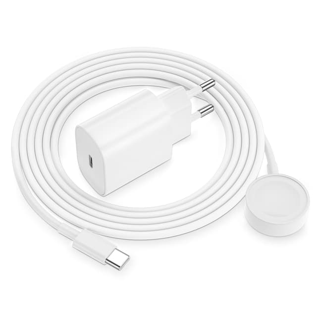 🔋🍏 Apple Watch Ladekabel Original - 20W USB C Ladegerät Schnellladegerät mit Magnet iWatch Kabel 2M